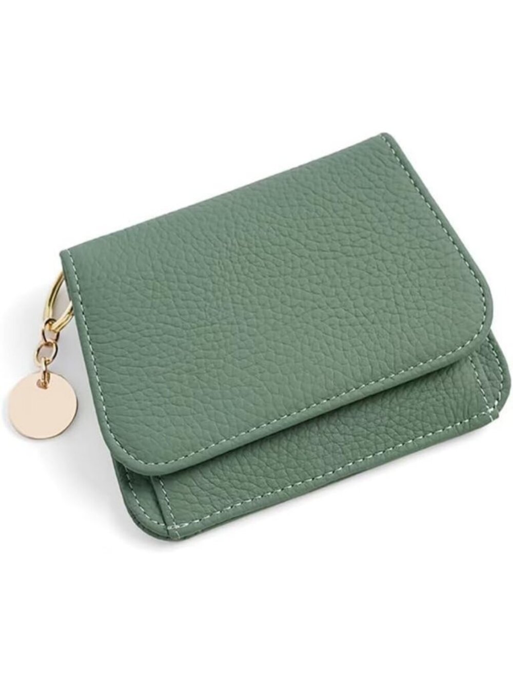 Slim RFID Blocking Leather Wallet for Women | Tri-Fold Card Case with Zipper